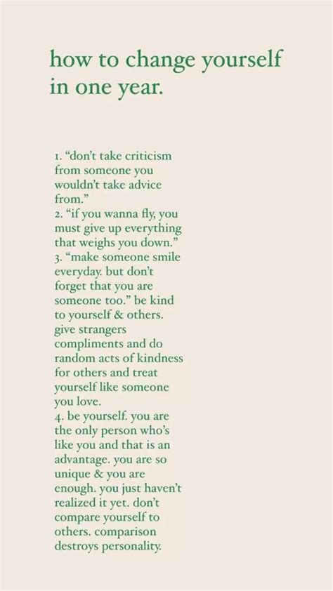 How should i change myself