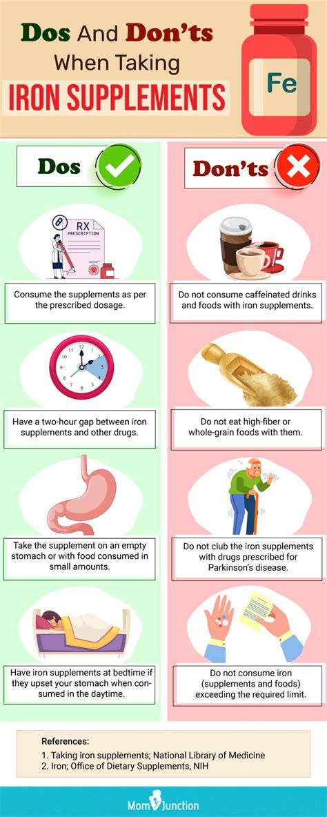 How should you take iron tablets