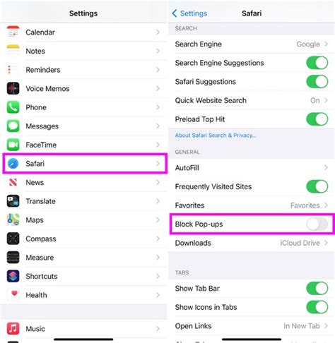 How stop pop ups on iphone