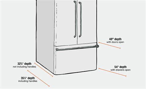 How tall is an average fridge