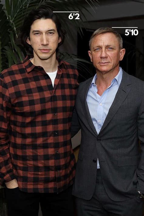 How tall is daniel craig actor page