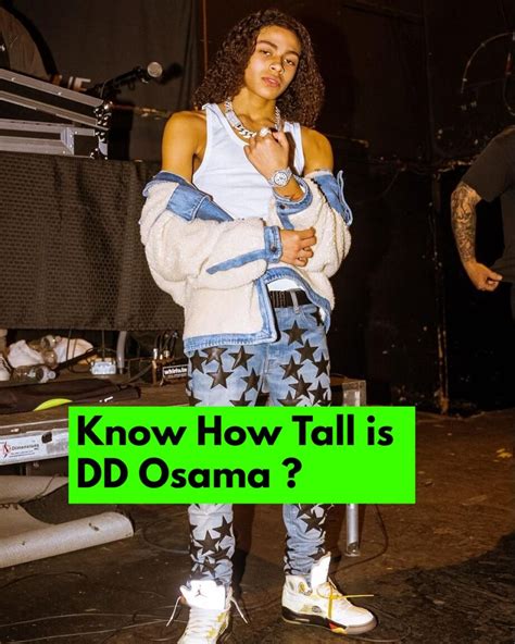 How tall is dd osama. Apr 26, 2023 · DD Osama Height, Weight & Measurements The 16-year-old rapper from New York currently stands at a height of 5 feet 7 inches or 170 cm tall and weighs around 70 kg or 154 pounds. His chest size, arms size, and waist size are not available at the moment. 