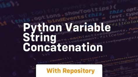 How the variable with string concatenation pattern works.  But when I typ...