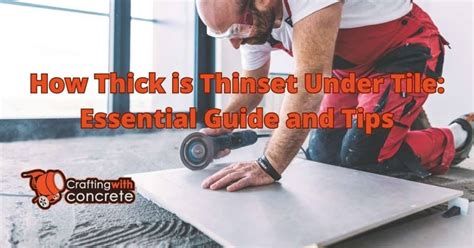 How thick is tile with thinset
