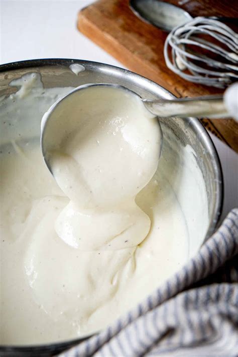 How thick should bechamel sauce be