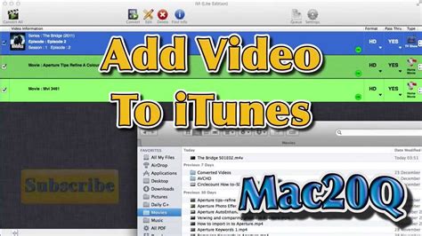 How to: Add TV Shows to iTunes - YouTube