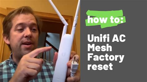 How to: Factory reset Unifi AC Mesh Access Point - YouTube