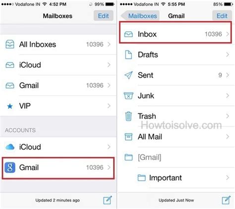 How to Access Gmail in iPhone Mail