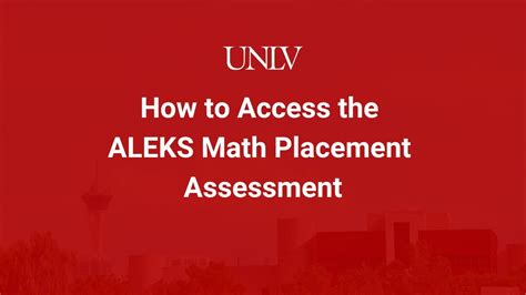 How to Access the ALEKS Math Placement Assessment YouTube