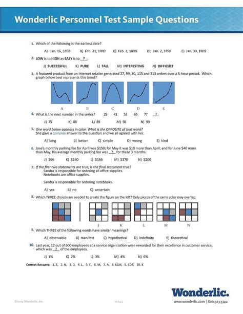 How to Ace the Wonderlic Test Get the PDF with Answers