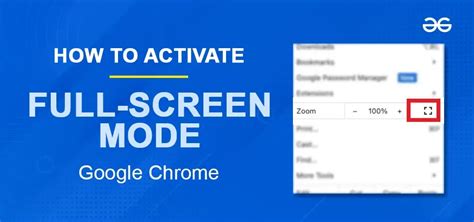 How to Activate Full Screen Mode in Google Chrome