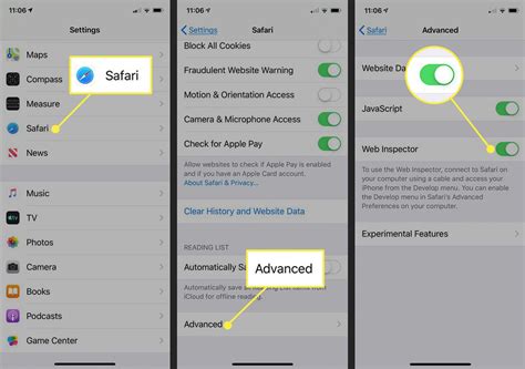 How to Activate the iPhone Debug Console or Web Inspector