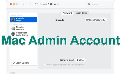 How to Add Administrator Accounts to Your Mac
