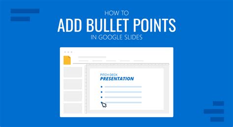 How to Add Bullet Points to Google Slides Presentations