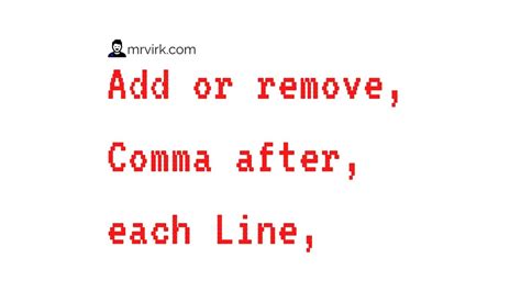 How to Add Comma to Each Line Using Visual Studio Code or ... - IT Nota