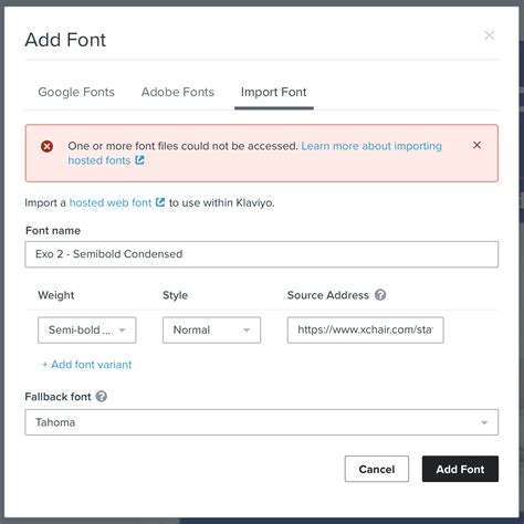 How to Add Custom Fonts to Klaviyo Merakite