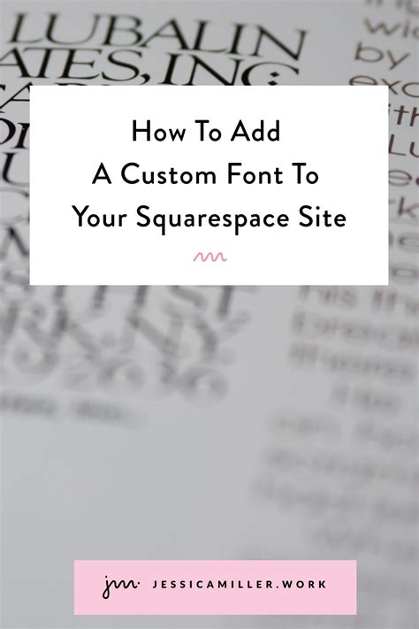 How to Add Custom Fonts to Squarespace Custom fonts, Squarespace