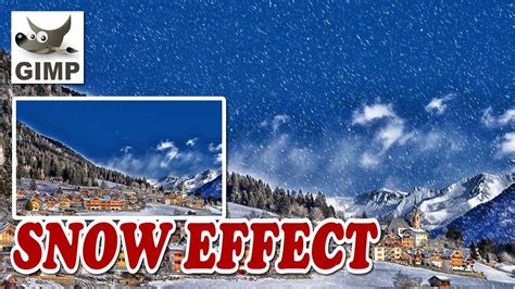 How to Add Fake Snow to a Photo With GIMP