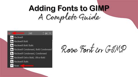How to Add Fonts to GIMP (Download and Install)