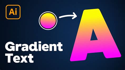 How to Add Gradient Text in Illustrator YouTube
