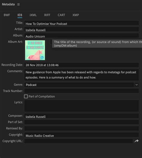 How to Add ID3 Tags to Your Podcast Metadata