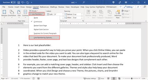 How to Add Line Numbers to a Microsoft Word Document