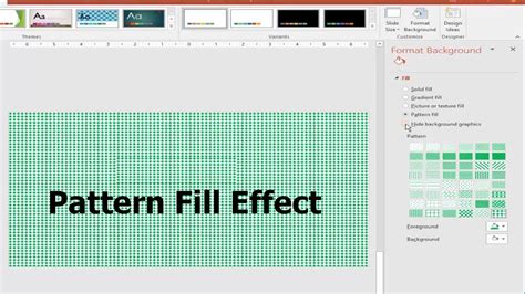How to Add Pattern Fill Effect in PowerPoint Slide Background YouTube