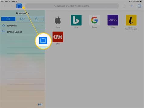 How to Add Safari Bookmarks on iPad