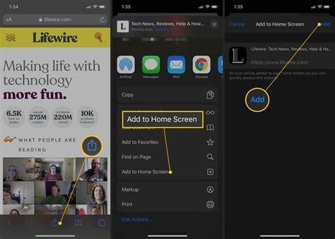 How to Add Safari Shortcuts to an iPhone Home Screen