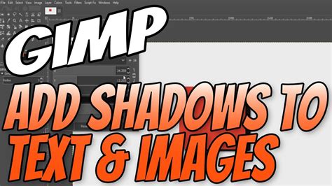 How to Add Shadow to Text in GIMP - YouTube