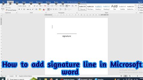 How to Add Signature Line in Word DigiSigner