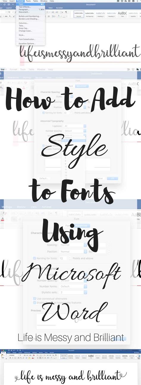 How to Add Styles to Fonts Using Microsoft Word