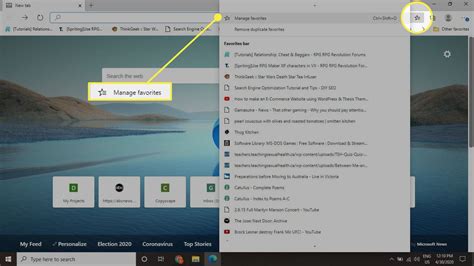 How to Add Web Pages to Favorites in Microsoft Edge