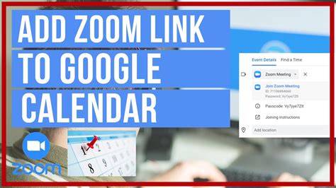 How to Add Zoom Invite Link in Google Calendar Event 2022 YouTube
