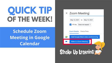 How to Add Zoom meeting on Google Calendar YouTube