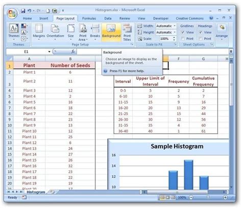 How to Add a Background to a Spreadsheet and Simulate Watermarks in