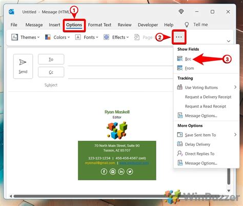 How to Add a Bcc Recipient in Windows Live Hotmail