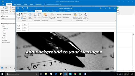 How to Add a Fixed Background Image to Outlook Emails