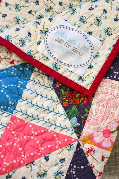 How to Add a Label to a Quilt Diary of a Quilter tips Embroidered