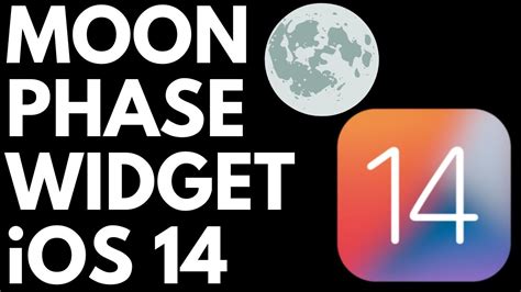 How to Add a Moon Phase Widget on iOS 14 iPhone & iPad Tutorial YouTube
