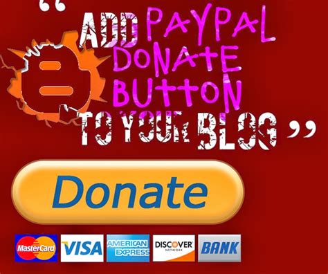 How to Add a PayPal Donation Button to Your Blog