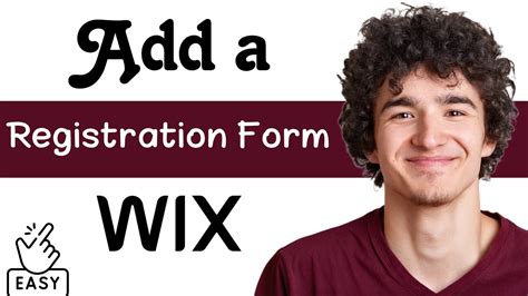 How to Add a Registration Form in Wix YouTube
