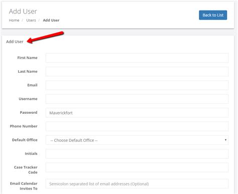 How to Add a User Lead Docket