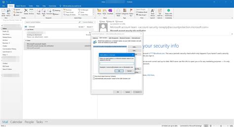 How to Add an Address or Domain to Safe Senders in Outlook