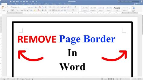 How to Add and Remove a Border From a Word Document