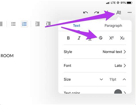 How to Add or Remove Strikethrough Text in Google Docs