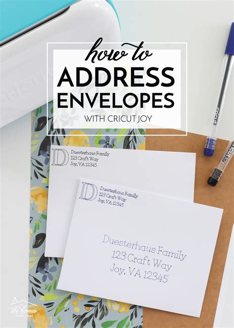 How to Address Envelopes with Cricut Joy Addressing envelopes, Joy