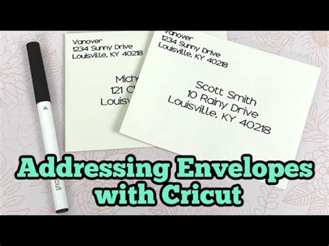 How to Address Envelopes with Cricut Maker Tutorial Addressing