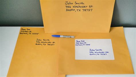 How to Address Large Envelopes Synonym