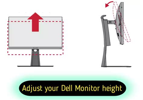 How to Adjust Dell monitor height? (2 Easy Steps)